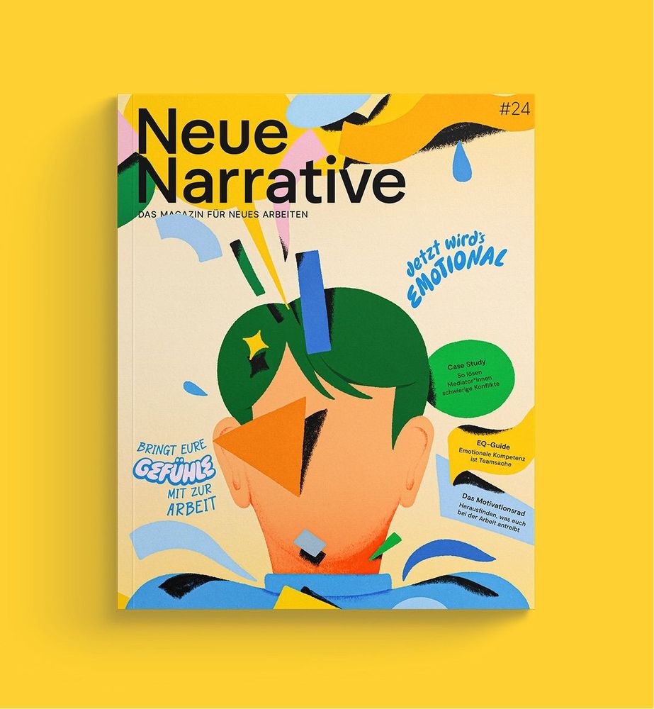 Das Cover der 24. usgabe von Neue Narrative zum Thema Gefühle