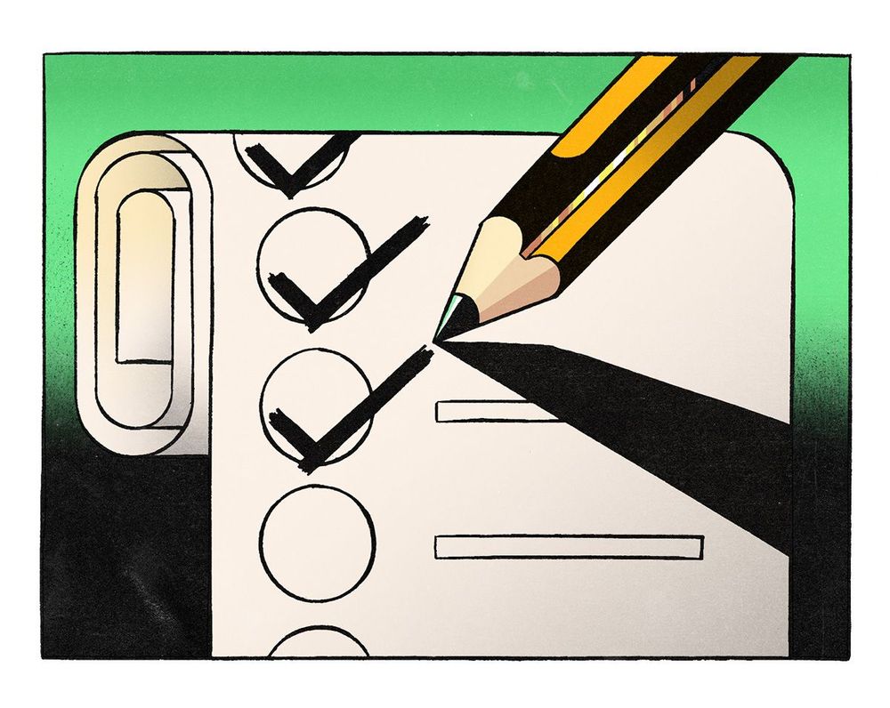 Eine Checkliste, auf der die ersten Punkte abgehakt sind.